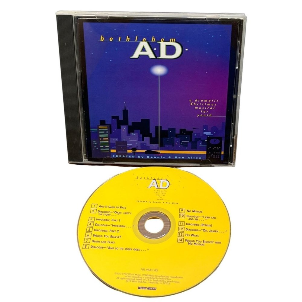 Dennis & Nan Allen Bethlehem A.D. CD 1997 A Dramatic Christmas Musical for Youth